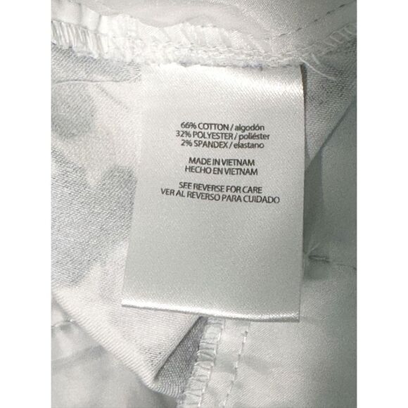 The Limited Women’s Floral Print Flat‎ Front Chino Shorts Blue White Size 14 - Picture 9 of 13